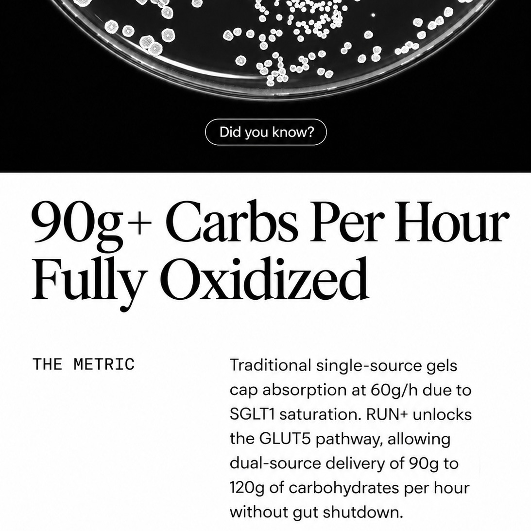 90 grams of carbohydrates per hour