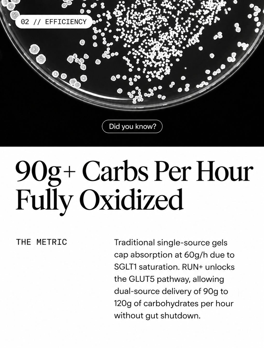 90 grams of carbohydrates per hour fully oxidized